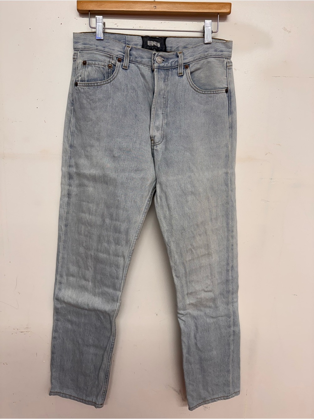 Reformation Light Blue Slim Straight Men’s Jeans